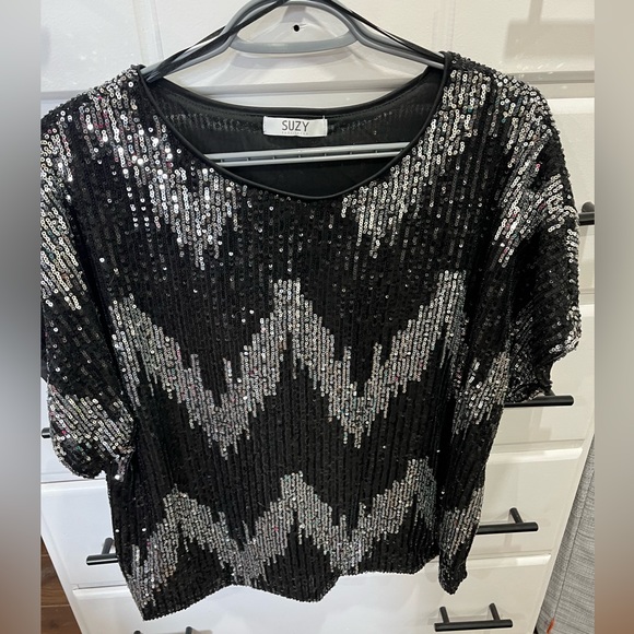 Sequin Holiday Top - Picture 2 of 2